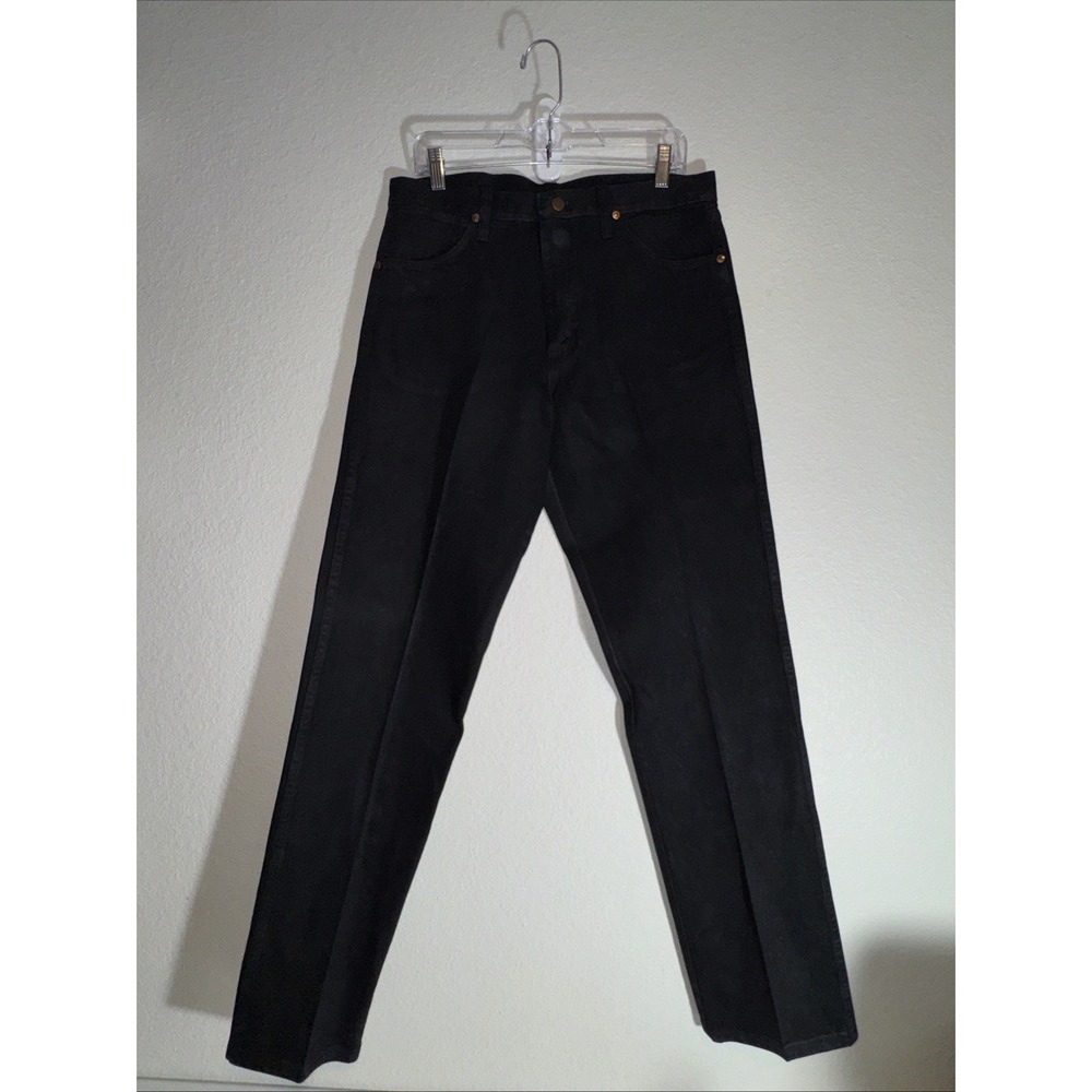 Vintage Wrangler Jeans Mens 33x34 Shadow Black Cowboy Cut Read Description